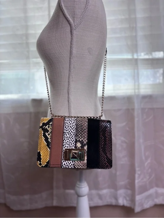 Aldo Lovowia Faux Leather Snake Crossbody Bag
