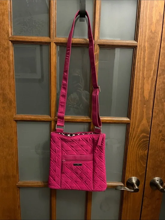 Vera Bradley Bright Pink Quilted Crossbody Bag