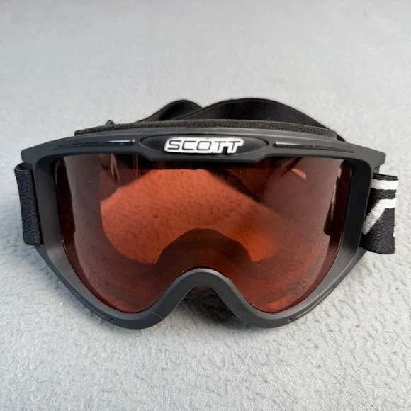 Scott Snow Goggles Black Frame Orange Tint Lens Ski Snowboard Eyewear