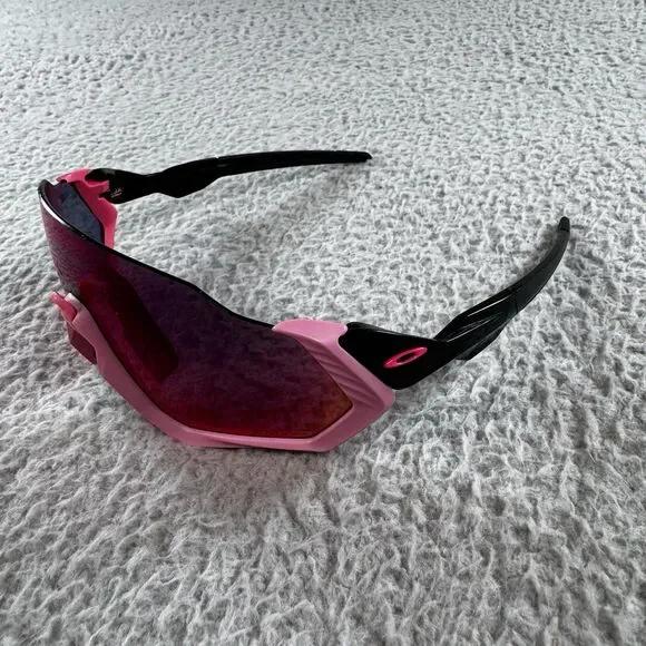 Oakley Flight Jacket Neon Pink Prizm Sunglasses