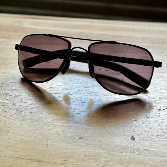 Maui Jim Guardrails MJ327-02 Sunglasses Black Gray‎ Aviator Japan Frame Only