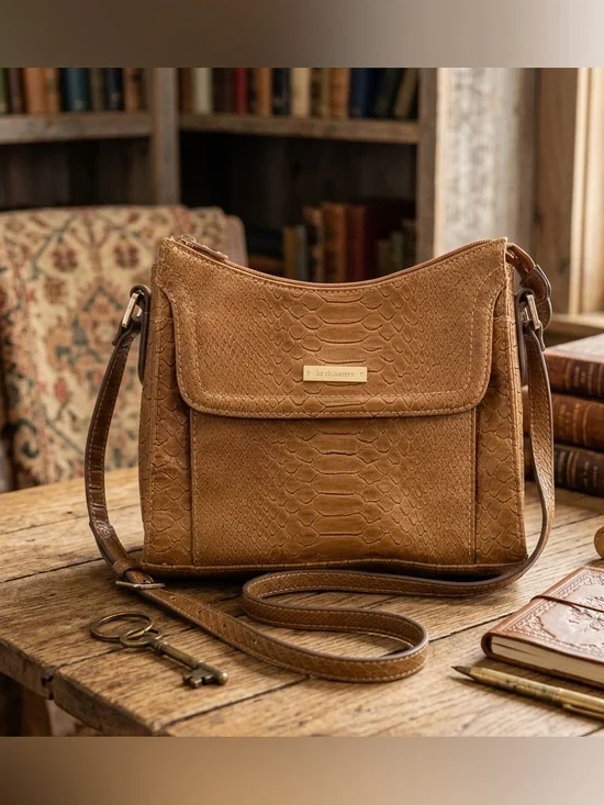 Vintage Brown Liz Claiborne crossbody handbag