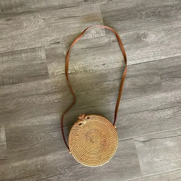 Rattan Crossbody Bag