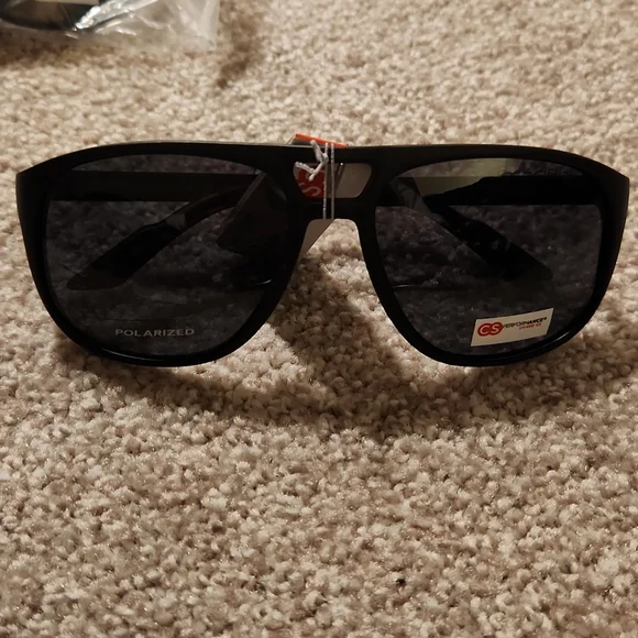 Black Polarized Thick Sunglasses