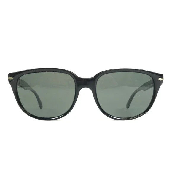 Persol Sunglasses 3104-S 9014/58 Black Square Frames with Gray Polarized Lenses