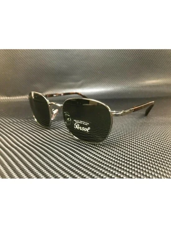 New Persol Men  Gunmetal Sunglasses  52- 20- 145