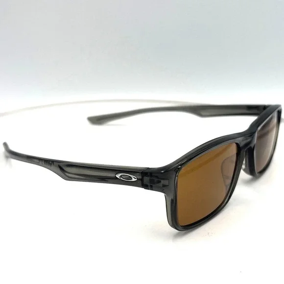 Oakley Plank 2.0 FRAMES ONLY Grey Smoke Rectangular Sunglasses OX8081-0653 Mens