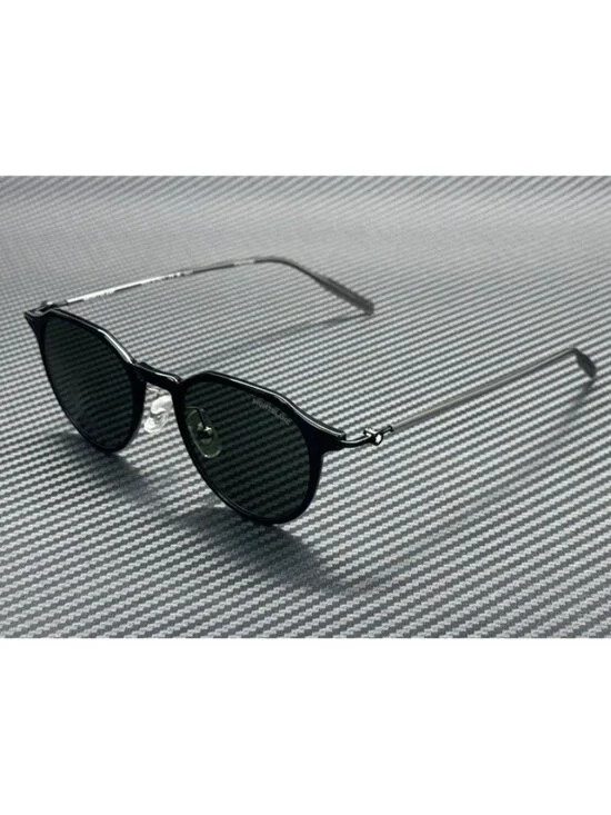 New Montblanc Men Black Sunglasses 49-20-145