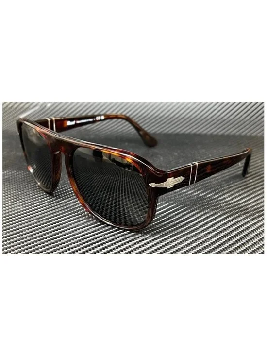 New Persol Men Brown Havana Sunglasses 57-18-145
