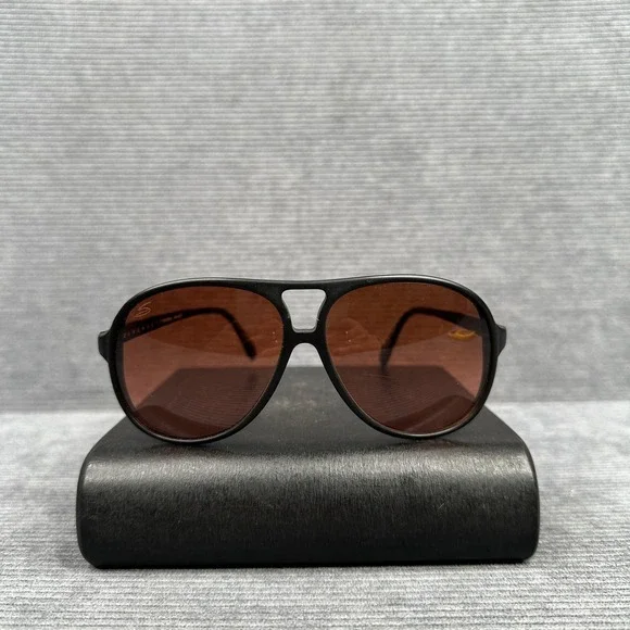 Serengeti Drivers y2k Sunglasses Matte Aviator Rose Lens KN 5227 Vintage Eyewear