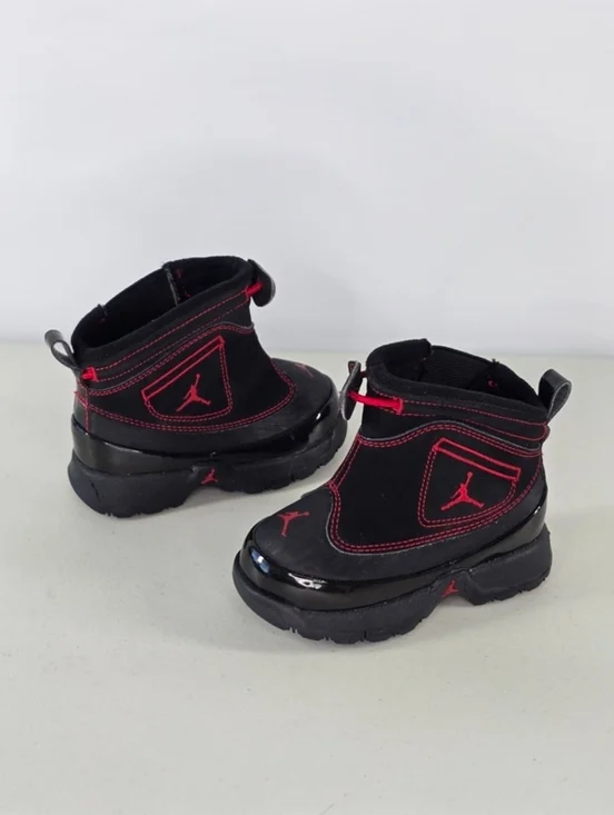 Jordan Toddler Boots Black Red Retro Jumpman Size Unisex Size 6