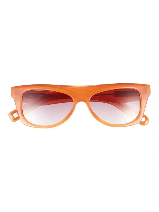 Jacquemus Translucent Orange Cat-Eye Sunglasses