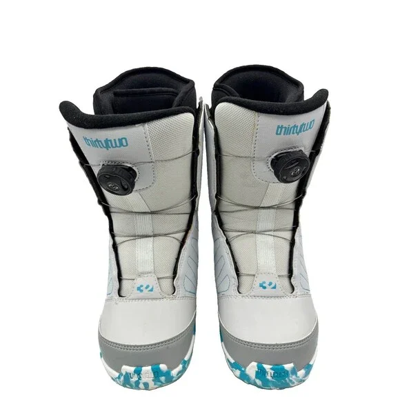 Thirtytwo Lashed Boa Snowboard Boots Kids Youth Size 6 Gray Fall 2016 EUC