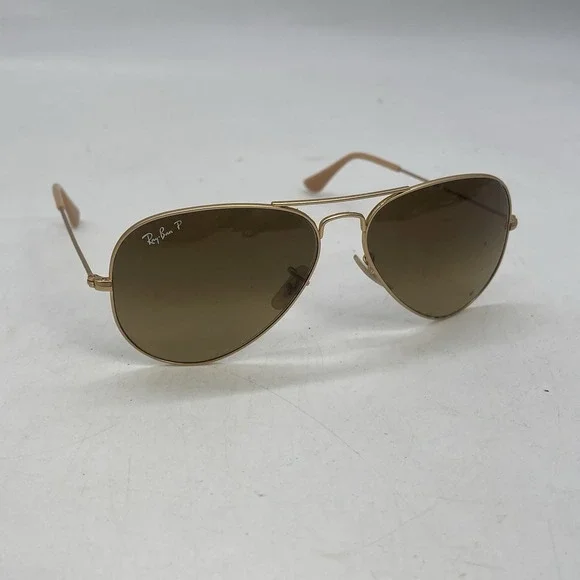 Ray Ban Sunglasses Polarized Authentic 54mm 135mm Aviator Gold Frame