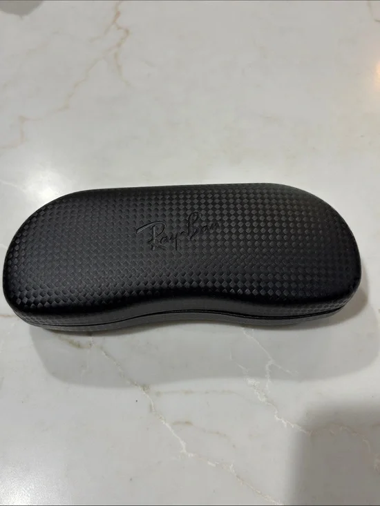 Ray-Ban Black Textured Hard Sunglasses Case
