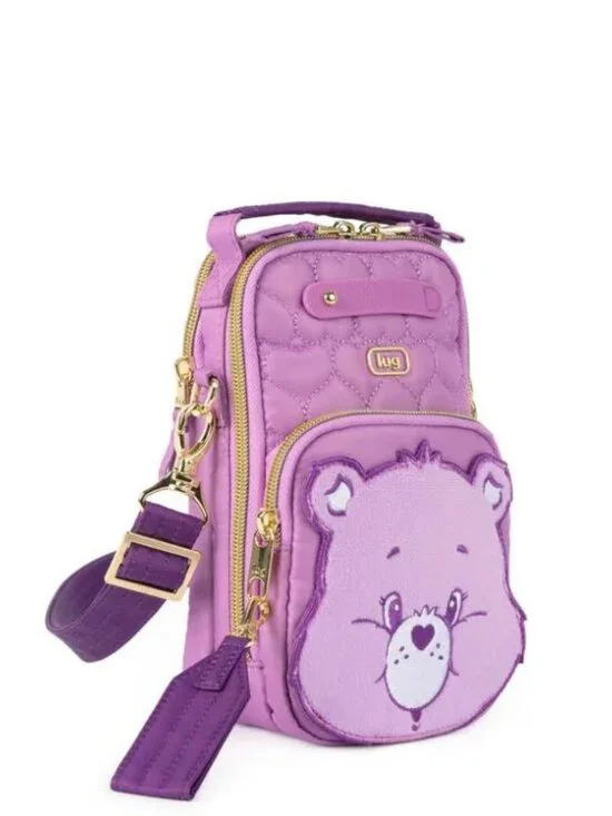 Lug Care Bears x Lug Skeeter Mini Bridge Crossbody Belt Bag Share Bear Purple