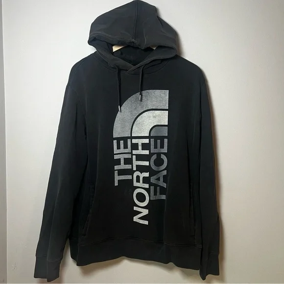 The North Face Trivert Pullover Hoodie Men’s L Black Sweatshirt Half Dome Logo