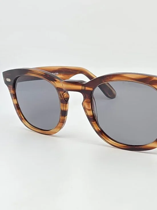 Article One Cameroon 22 Brown Stripe Sunglasses FRAME ONLY Italy 47-24-145