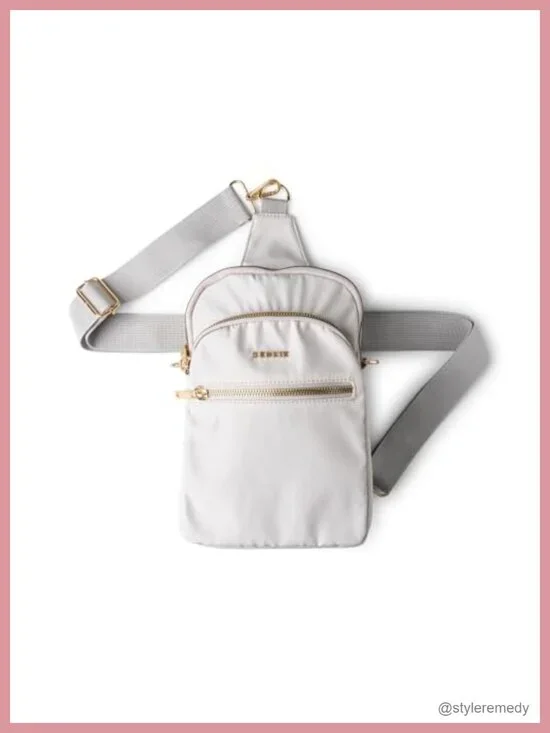 Women's Convertible Sling Crossbody Bag Polyester W- Adjustable Strap Travel