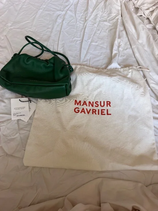 Mansur Gravriel Green Crossbody Bag