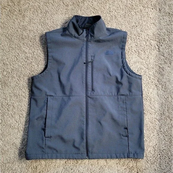 The North Face Apex Bionic Softshell Vest Mens XL Blue Windproof Windwall Jacket