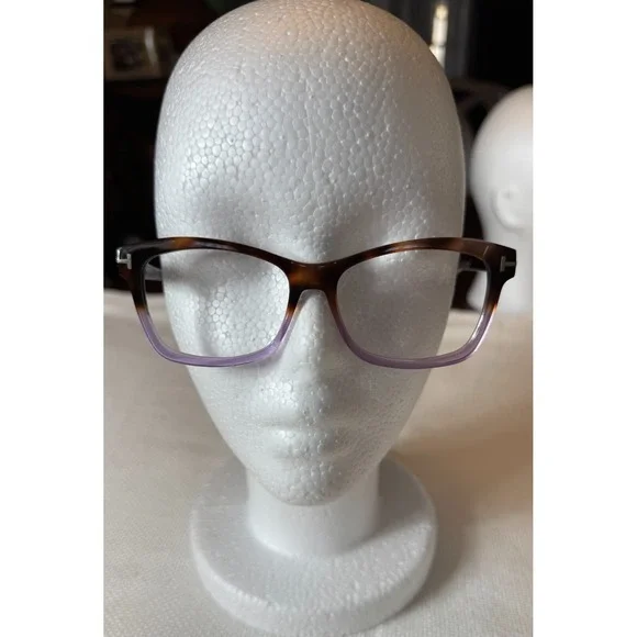 Tom Ford 5424 056A Light Havana Purple‎ Eyeglasses TF5424 056A 53mm; Frames Only
