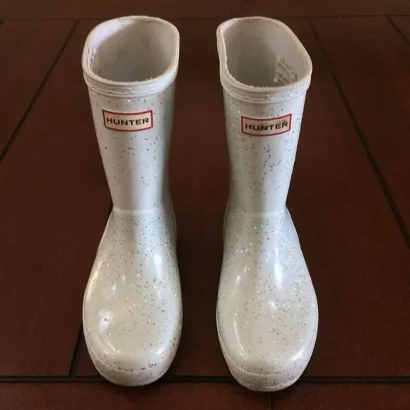 Hunter kids glitter boots size 12