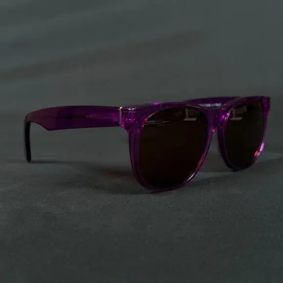 Retrosuperfuture Classic Purple Sunglasses Made in Italy Only Frame