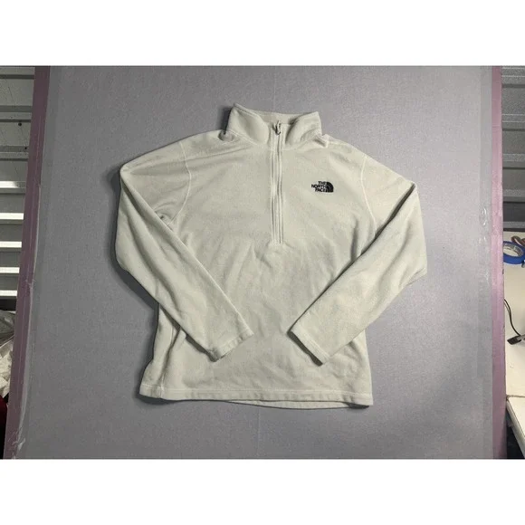 The North Face Men's Grid Fleece 1/4-Zip Pullover XL Light Gray