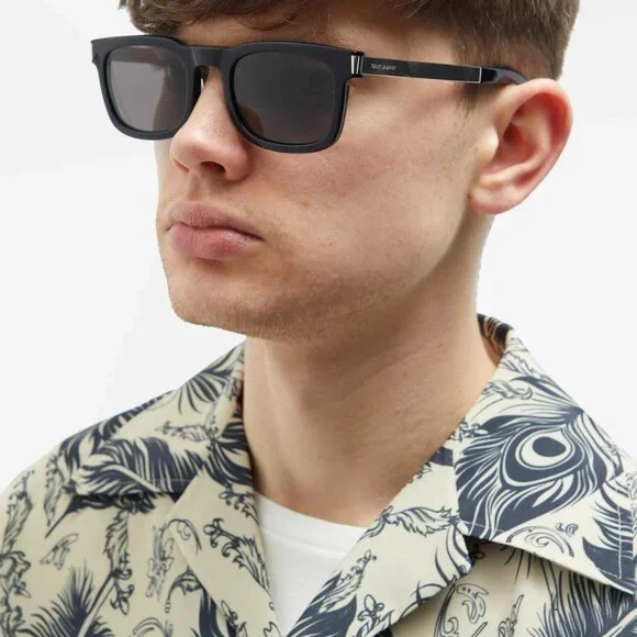 NEW SAINT LAURENT SL581 001 MEN BLACK SUNGLASSES SAINT LAURENT SL 581 001