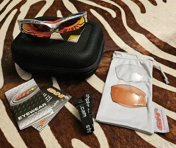 New SH+ (SH Plus) RG 4720 Cycling Multisport Sunglasses, Case, 3 Lenses, Strap