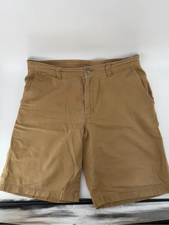The North Face Men's Khaki Chino Shorts Size 34 Long Hiking Casual Tan