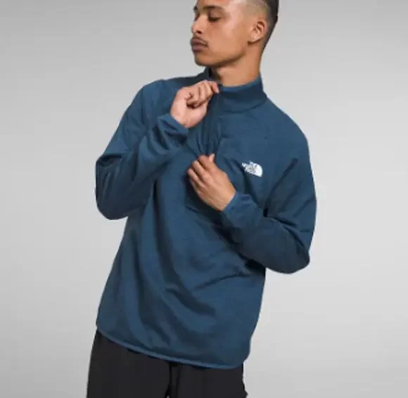 North Face Mens Canyonlands ½-Zip Heathered Blue Sweatshirt Size M