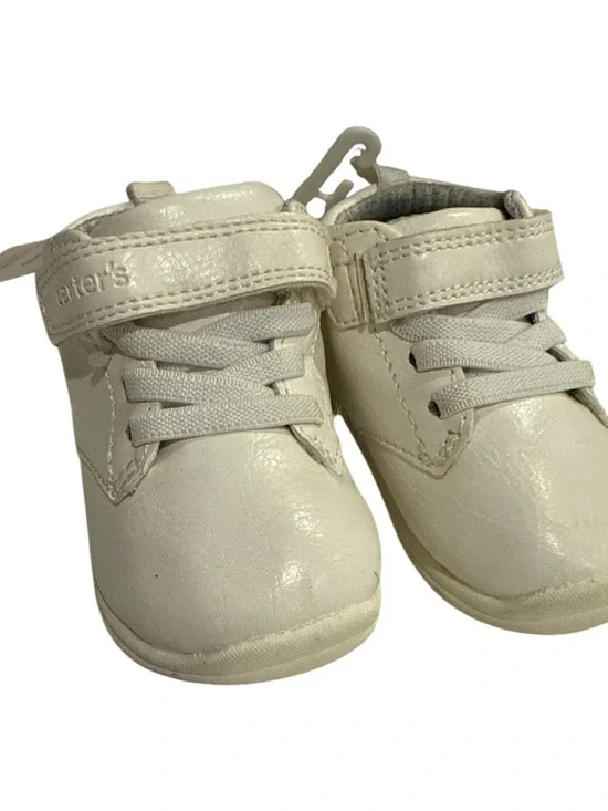 Carter's Cream Baby Walker Boots with Hook-and-Loop Strap