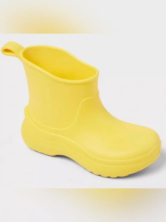 Cat & Jack Toddler Eli Rain Waterproof Boot Yellow 10T New with Tag