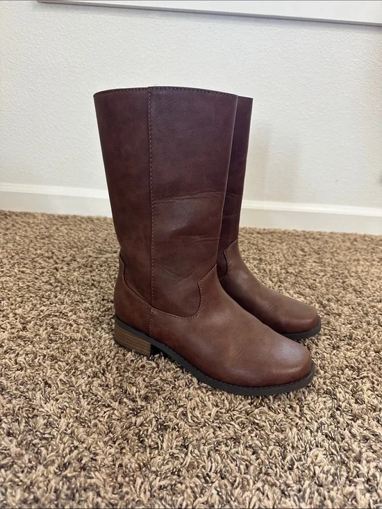 Cat & Jack Classic Brown Mid-Calf Girl’s Boots