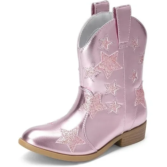 Dream Pairs Little Girls Size 2 Pink Glitter 1