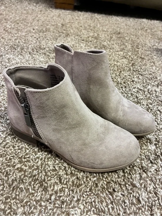 Women's Taupe Suede Ankle Boots - Classic Side-Zip Chelsea