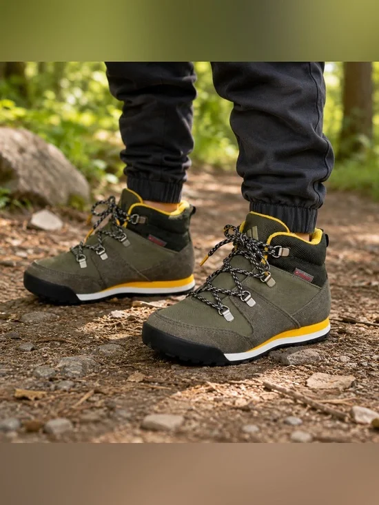 Adidas Terrex Hyperhiker Low PrimaLoft Hiking Shoes Kids 13K Olive FW2844