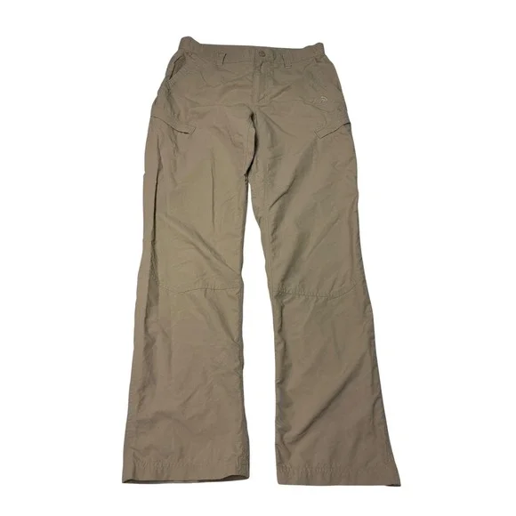 The North Face Mens Tan Khaki Nylon Ripstop Hiking Pants Size 30X31 T338 CZ17‎