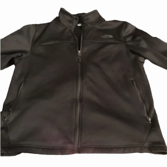 The North Face size XL black fleece lined zip front men’s jacket like new