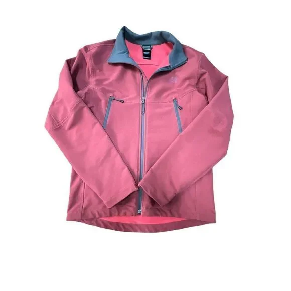 The north face softshell lightweight fast dry rdt zip up maroon burgundy jacket