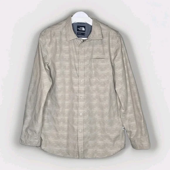 The North Face Long Sleeve Sub-Alpine California Basket Jacquard Shirt‎ Sz Large