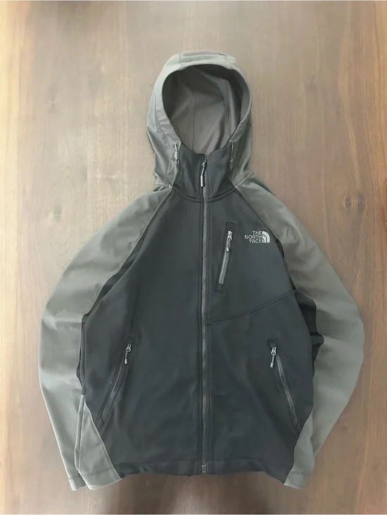 The North Face Mens Tenacious Hybrid Full Zip Softshell Fleece Hoodie Jacket M