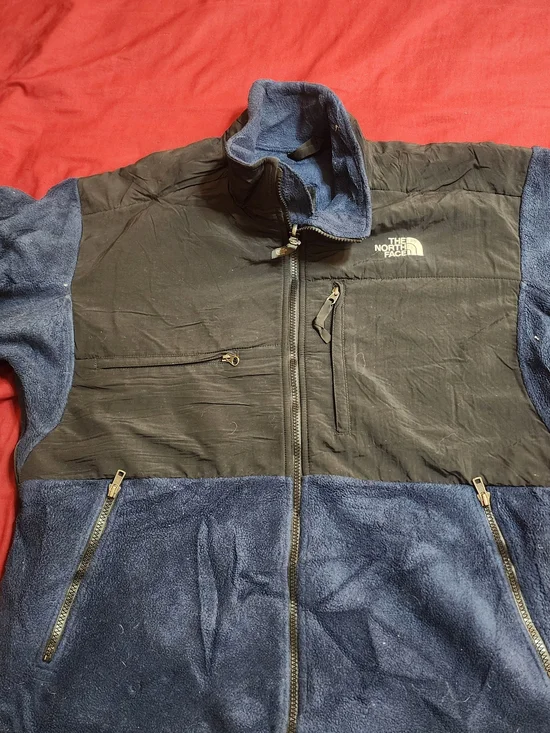 The North Face Men's Blue & Black Fleece Jacket