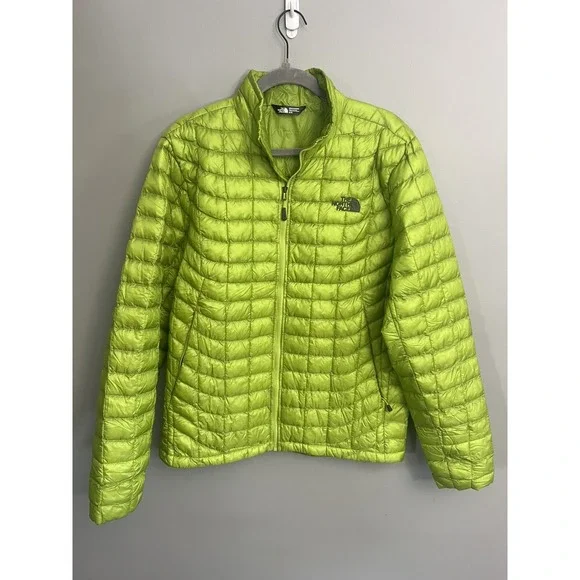 The North Face Mens MED Thermoball Puffer Jacket Lime Green