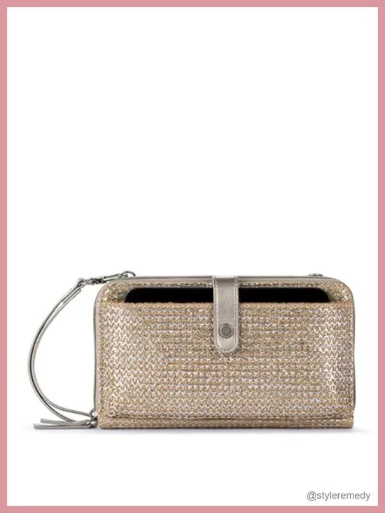 Smartphone Crossbody Purse Convertible Wristlet with Zipper
