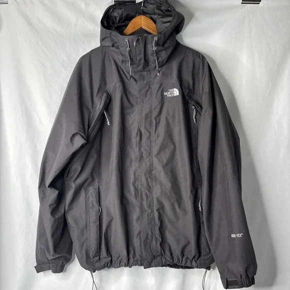 Vtg Y2K The North Face Gore-Tex Men's XL Mountain Jacket Gray Double Zipper