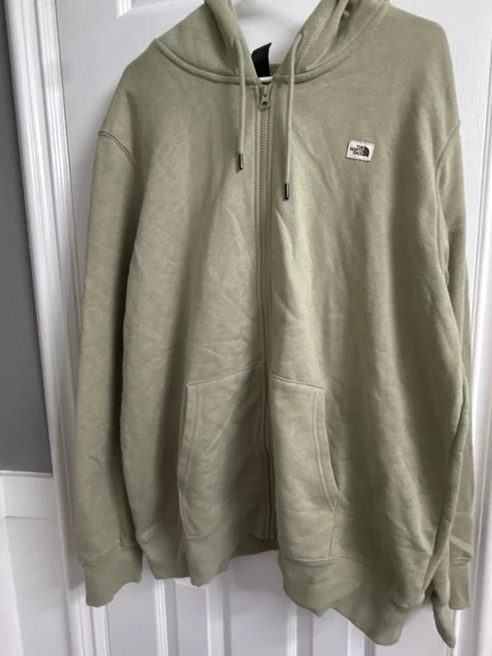 The North Face Men's Full-Zip Hoodie in Olive Green