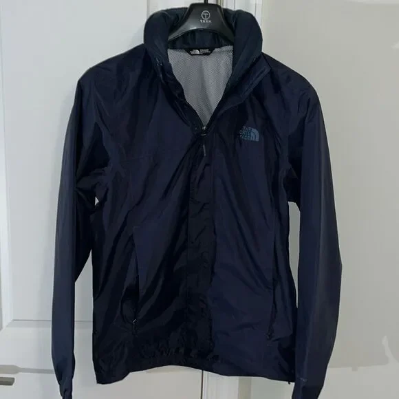 The North Face Men’s Dryvent Waterproof Hooded City Rain Parka Jacket Blue S/XL